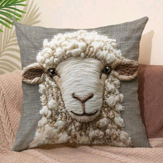 Housse de coussin Mouton