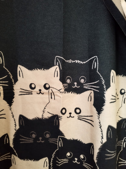 Écharpe en velours chats