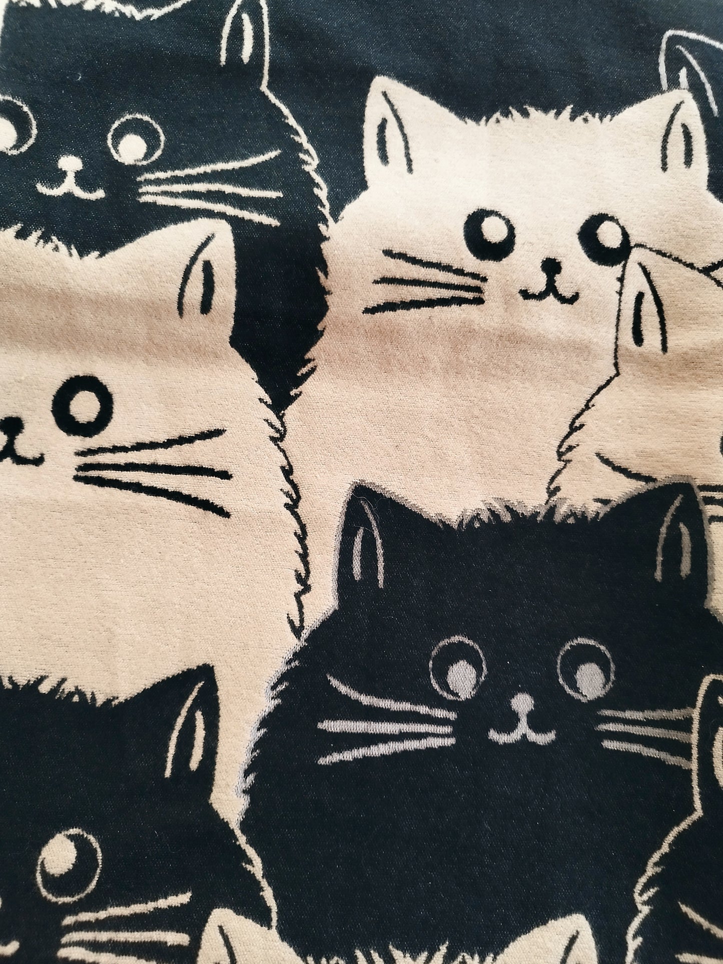 Écharpe en velours chats